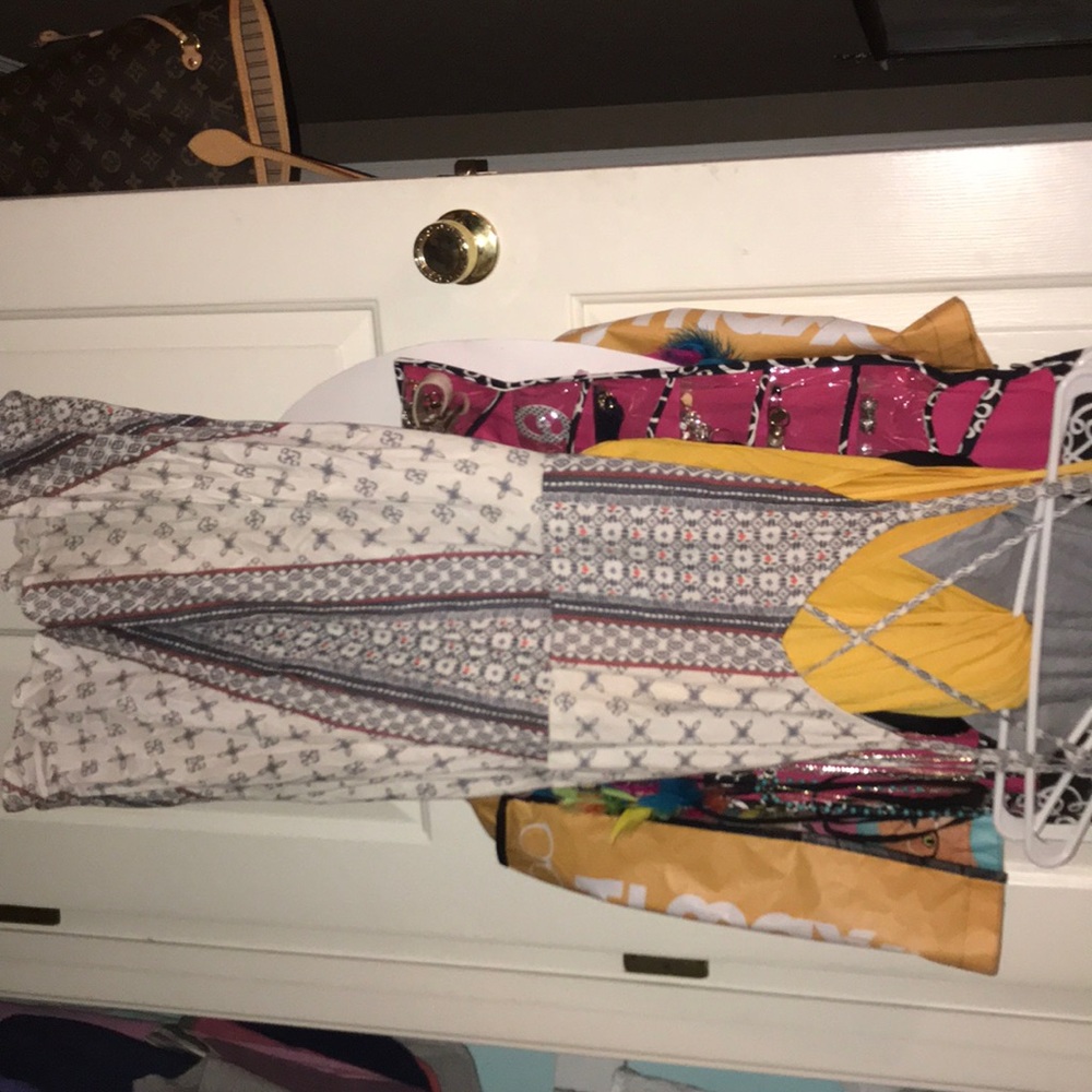 Dress. Colorful. Spaghetti strap. Flowy. Summer